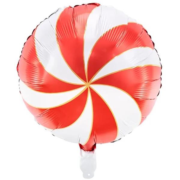 Balão Candy Natal Vermelho Foil, 35 cm