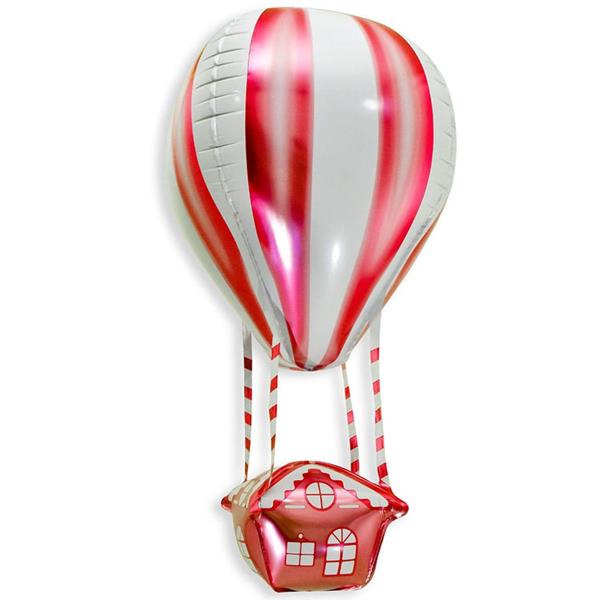 Balão com Casa e Balão de Ar Quente Foil, 89 cm