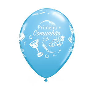 Balão Comunhão Azul Un