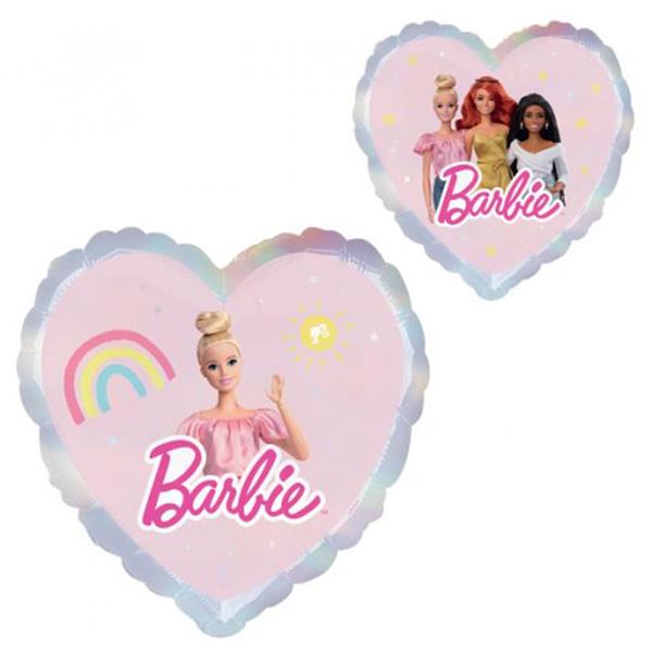 Balão Coração Barbie Foil, 45 cm