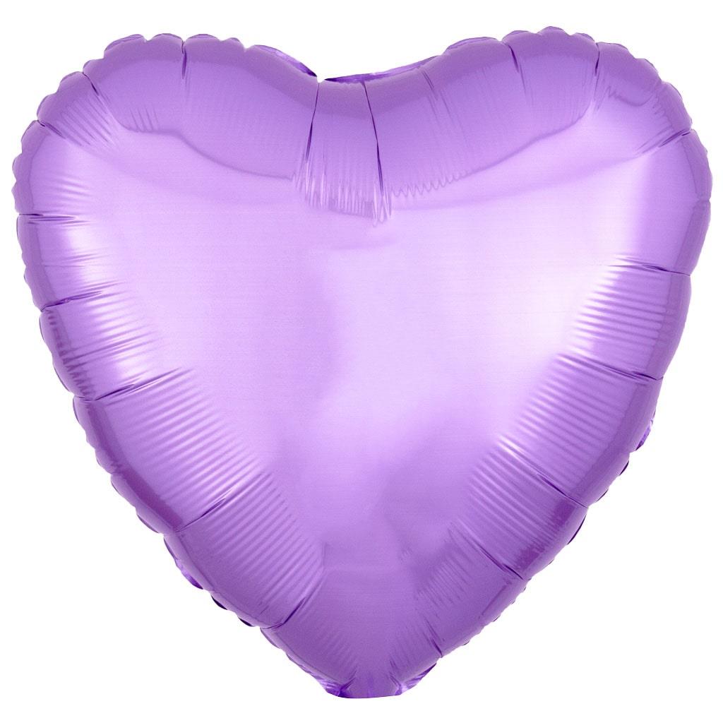 Balão Coração Lavanda Foil, 43 cm