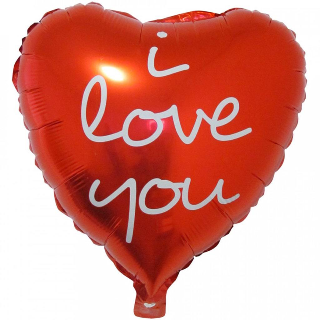 Balão Coração I Love You, 45 cm