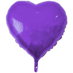 Balão Coração Roxo Foil, 79 cm Balão Coração Roxo Foil, 79 cm