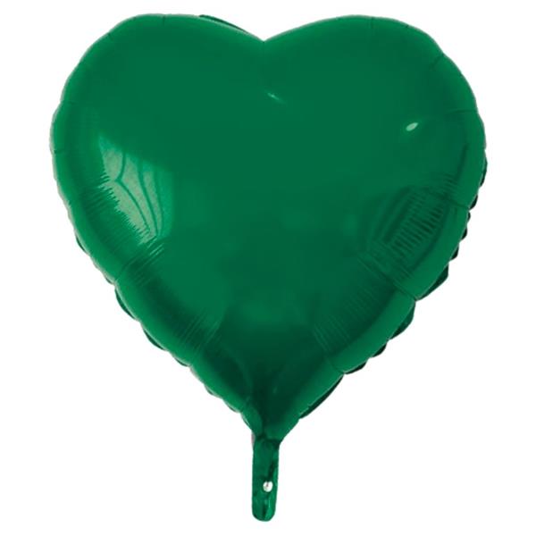 Balão Coração Verde Foil, 79 cm