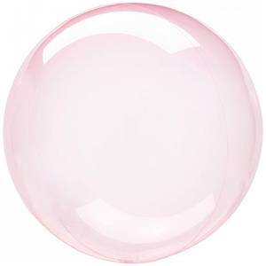 Balão Crystal Clearz Rosa, 45 cm