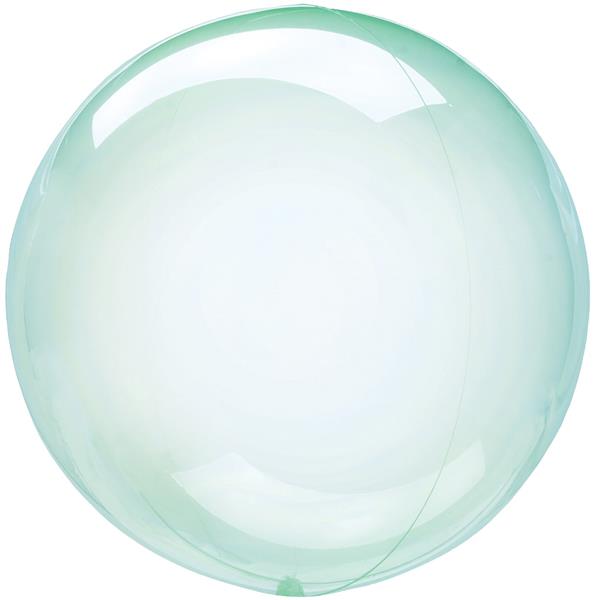 Balão Crystal Clearz Verde, 45 cm