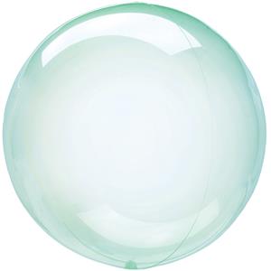 Balão Crystal Clearz Verde, 45 cm