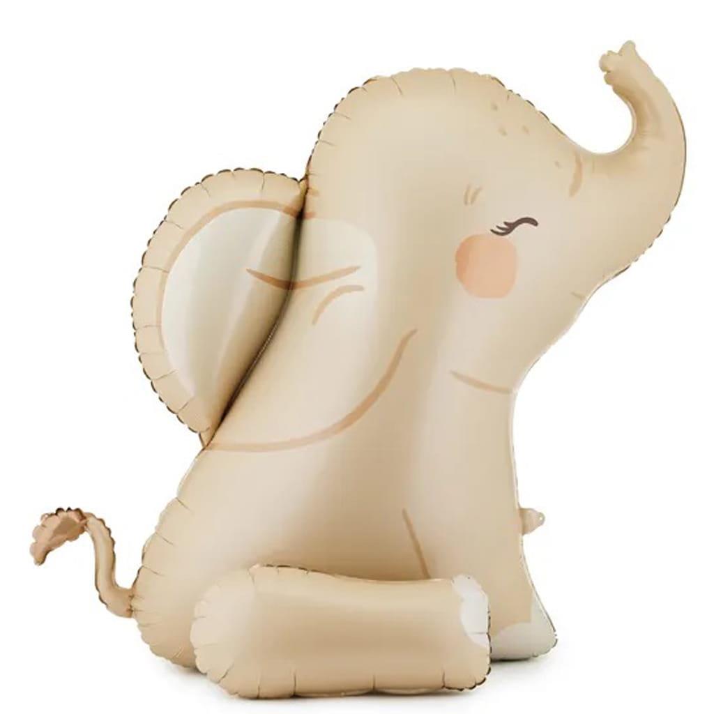 Balão Elefante Sentado Fofinho Foil, 90 cm