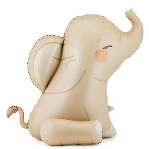 Balão Elefante Sentado Fofinho Foil, 90 cm