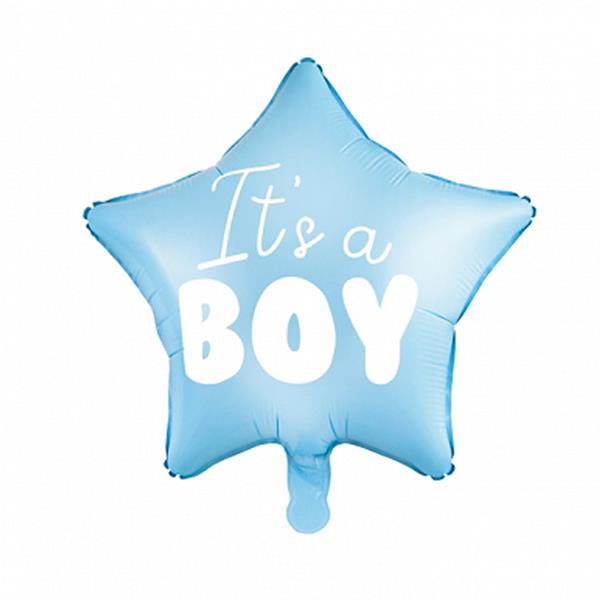 Balão Estrela Azul It´s a Boy, 48 Cm