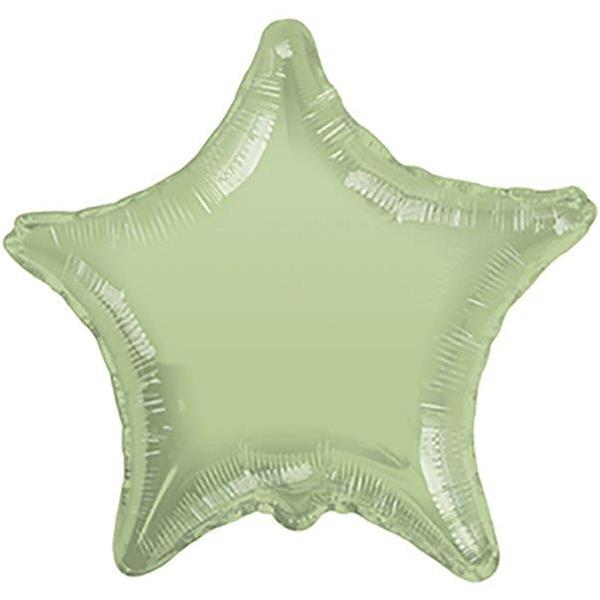 Balão Estrela Verde Azeitona Foil, 46 cm