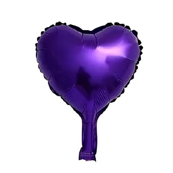 Balão Foil Coração Metalizado  23 cm