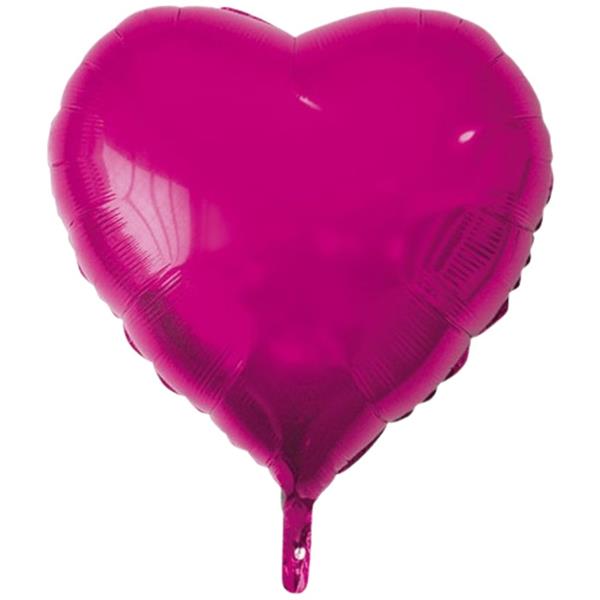 Balão Coração Rosa Foil, 79 cm