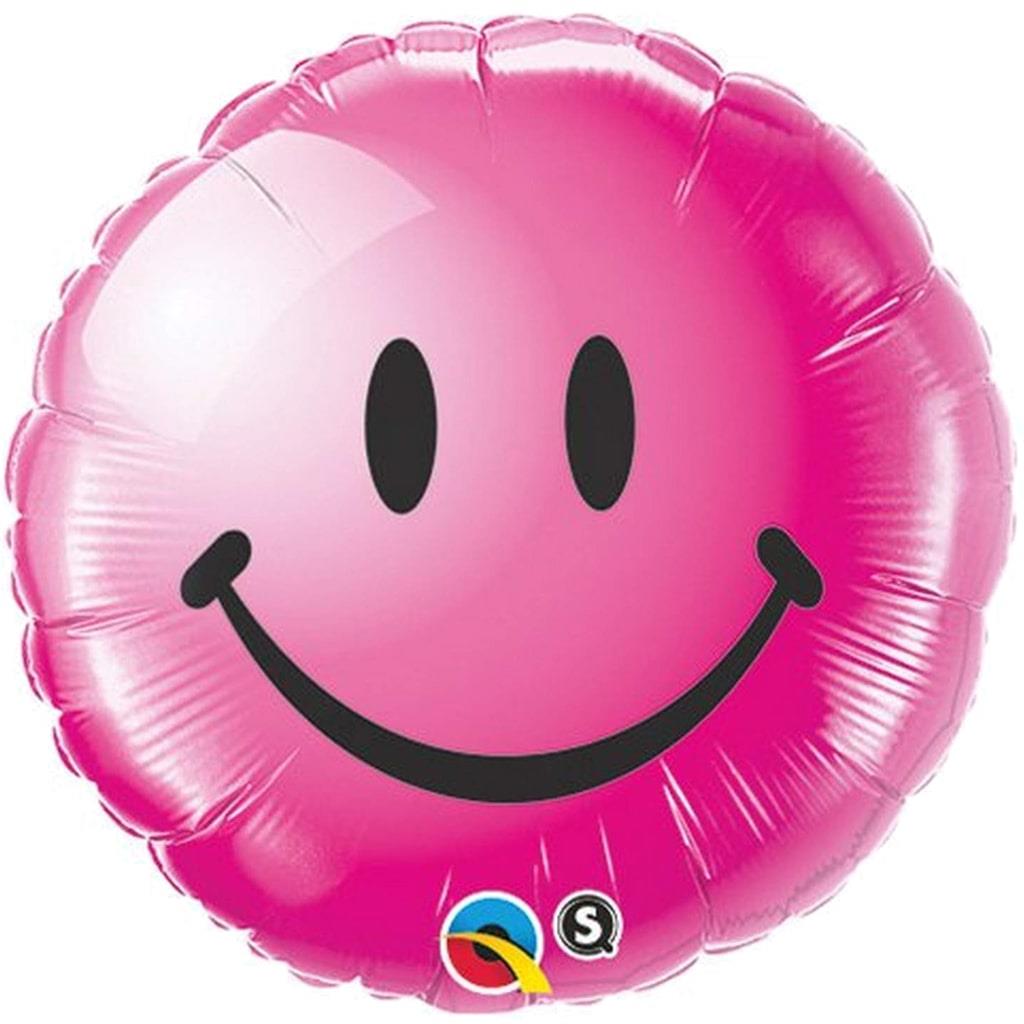 Balão Foil Smile Rosa 46 cm