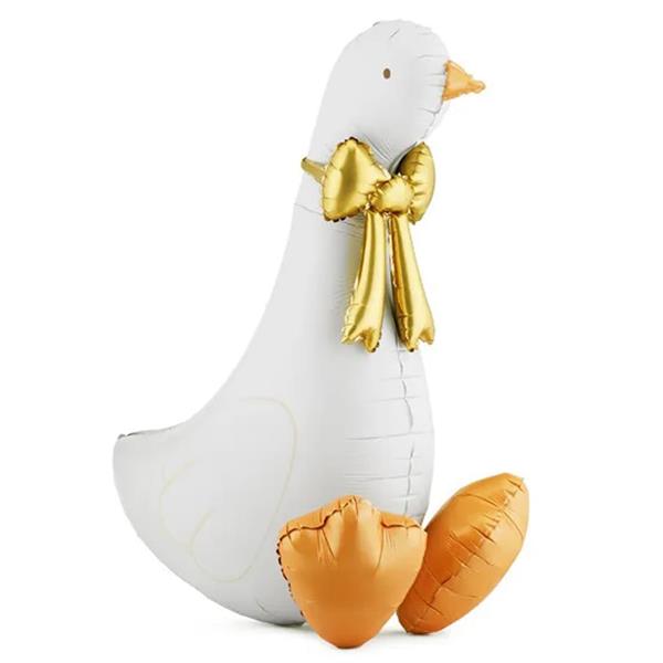 Balão Ganso Fofinho Sentado Foil, 91 cm