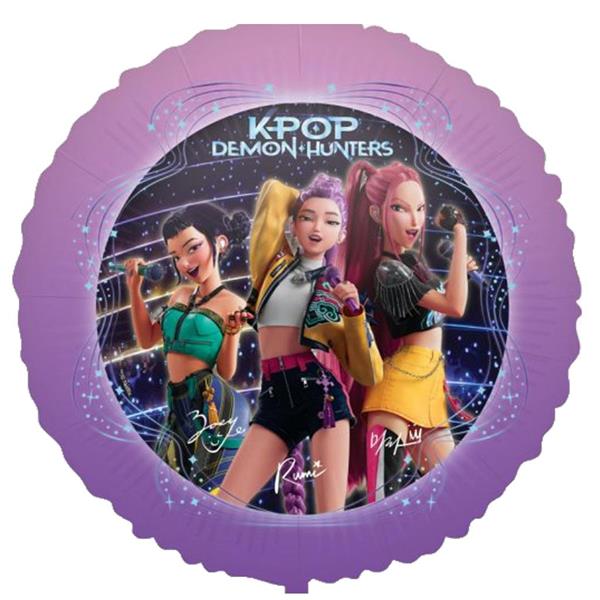 Balão Guerreiras K-Pop Foil com Peso, 46 cm