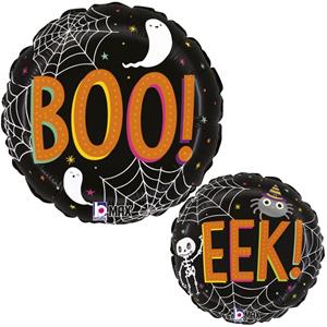 Balão Halloween BOO EEK! Foil, 45 cm