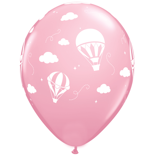 Balão Latex Balão de Ar Quente Rosa, 28 Cm