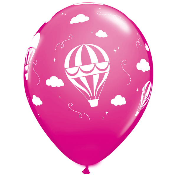 Balão Latex Balão de Ar Quente Rosa, 28 Cm