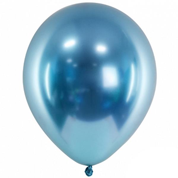 Balão Látex Cromado Azul