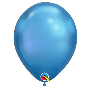 Balão Látex Cromado Azul