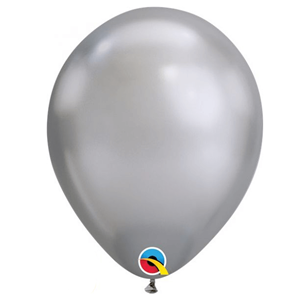 Balão Látex Cromado Prateado