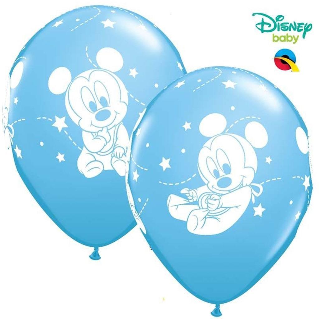Balão Mickey Bebé,  6 Uind.