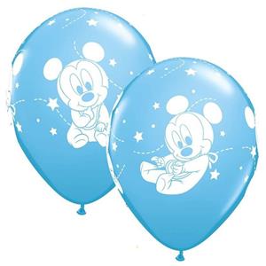 Balões Mickey Bebé,  6 unid.