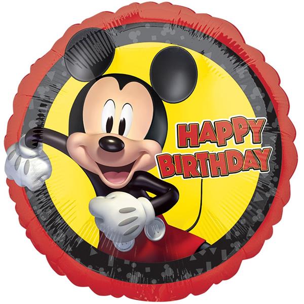 Balão Mickey Mouse Foil, 43 cm