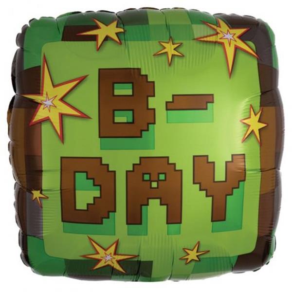 Balão Minecraft Foil, 43 cm