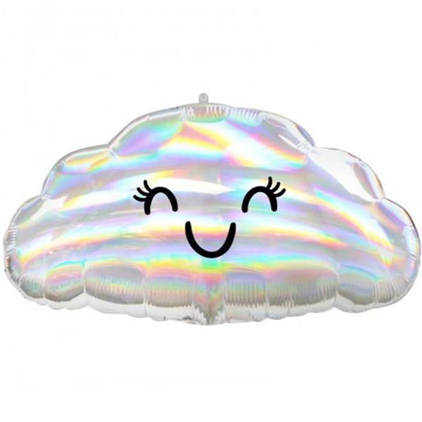 Balão Nuvem Iridescente Foil, 58 cm