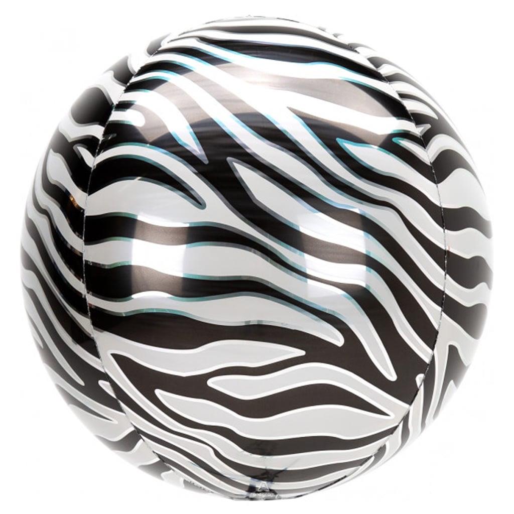 Balão Orbz Animal Zebra, 38 cm