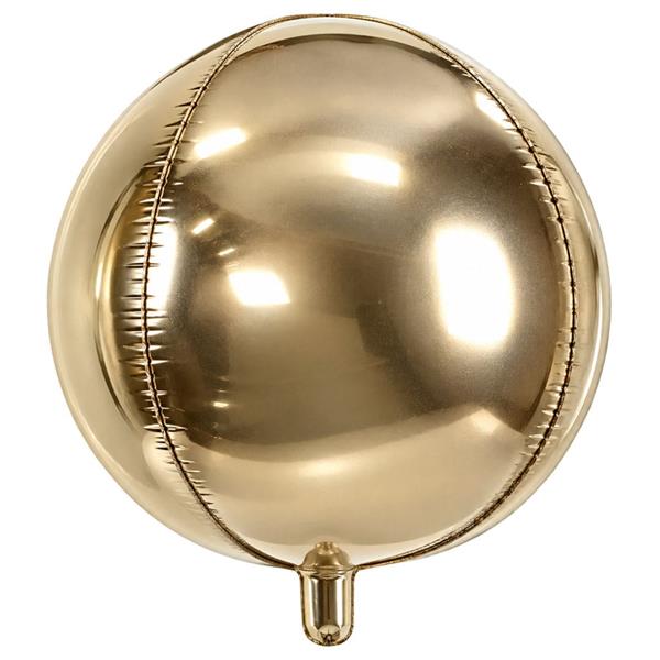 Balão Dourado Foil Orbz, 40 cm