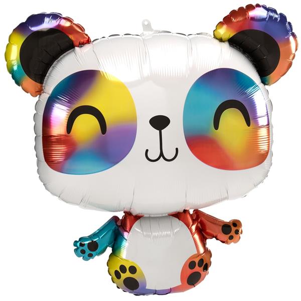 Balão Panda Colorido Super Shape, 60 cm