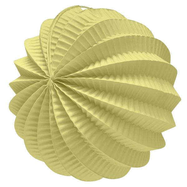 Balão Papel Amarelo Claro, 22 cm