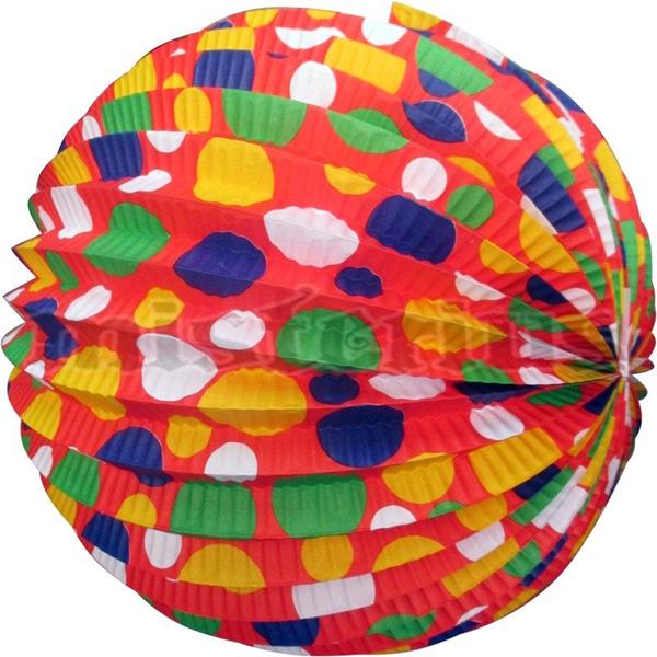 Balão Papel Bolinhas 25cm