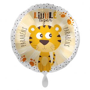 Balão Parabéns Pequeno Tigre Foil, 43 cm