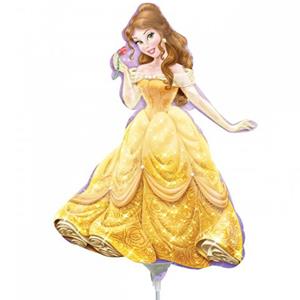 Balão Princesa Bela Disney Mini Shape Foil, 40 cm
