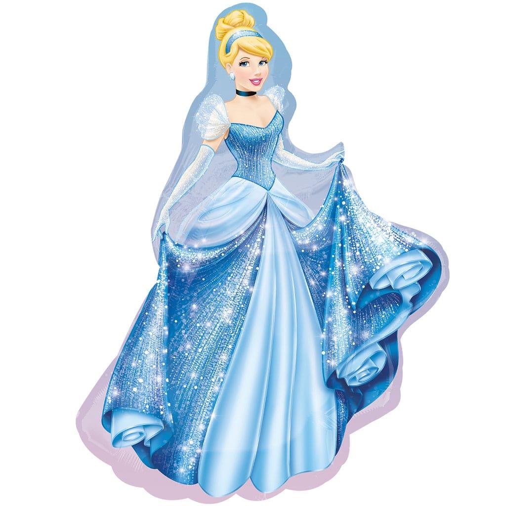 Balão Princesa Cinderela SuperShape Foil, 84 cm