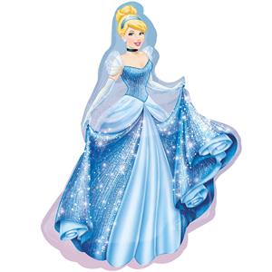 Balão Princesa Cinderela Super Shape Foil, 84 cm