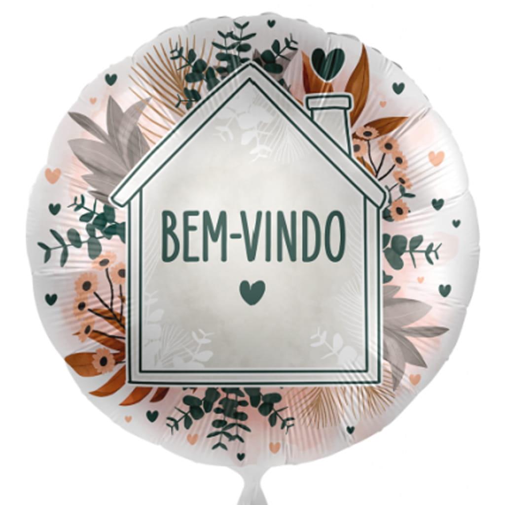Balão Redondo Bem-Vindo Foil, 43 cm