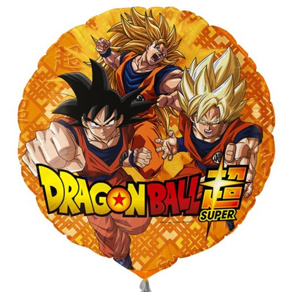 Balão Redondo Dragon Ball Foil, 45 cm