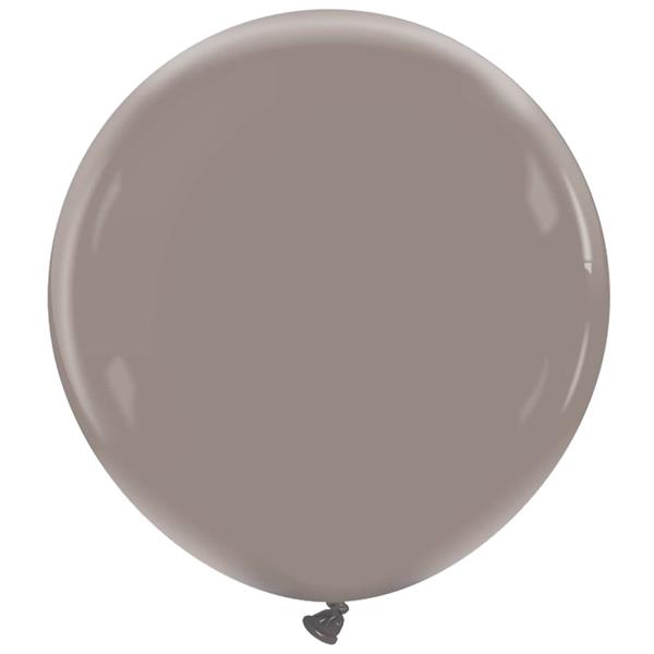Balão Redondo Natural Cinza Rato, 60 cm