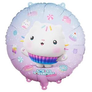 Balão Redondo Pandinha o Amigo da Gabby Foil, 35 cm