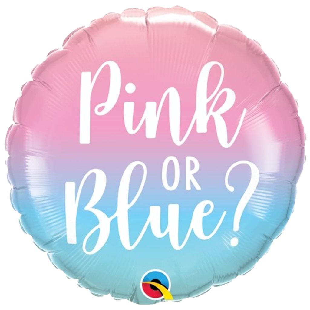 Balão Revelação Pink or Blue Foil, 46 cm