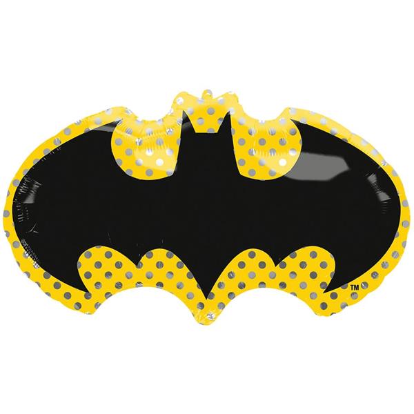 Balão Símbolo Batman SuperShape Foil, 76 cm