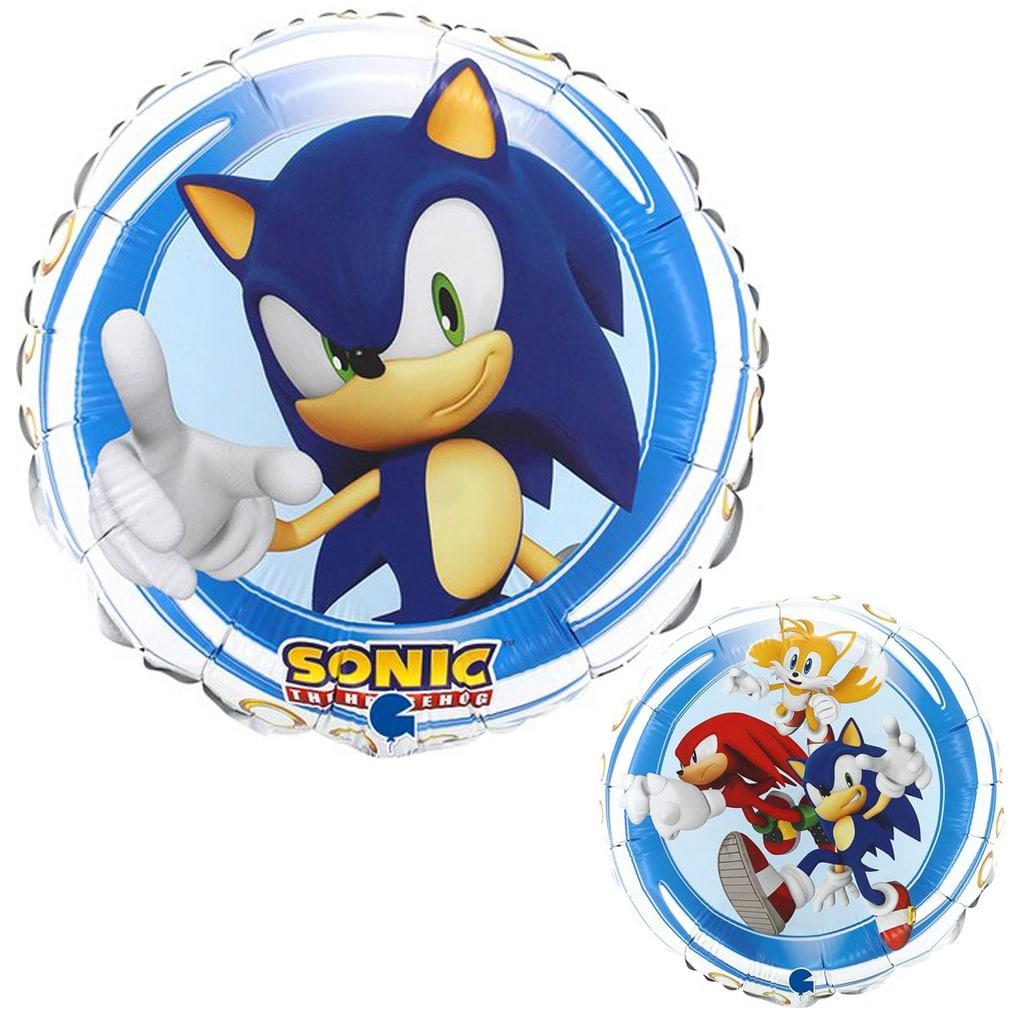 Balão Sonic, Knucles e Tails Foil, 46 cm