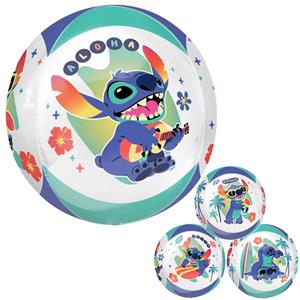 Balão Stitch Aloha Orbz, 38 cm
