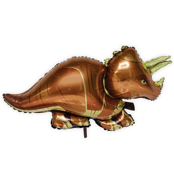 Balão Triceratops Castanho SuperShape Foil