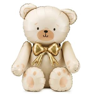 Balão Urso de Peluche Amoroso Sentado Foil, 84 cm